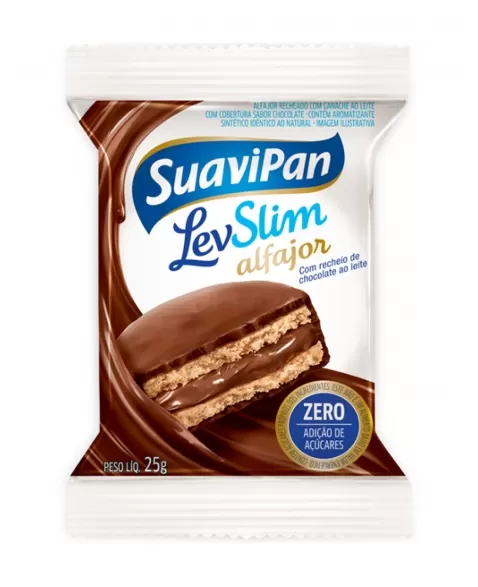 LEVSLIM ALFAJOR CHOCOL AO LEITE 25G (72)