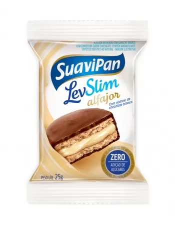 LEVSLIM ALFAJOR CHOCOL BRANCO 25G (72)