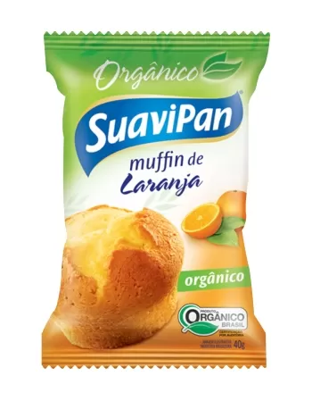 MUFFIN DE LARANJA ORGÂNICO 40G (48)