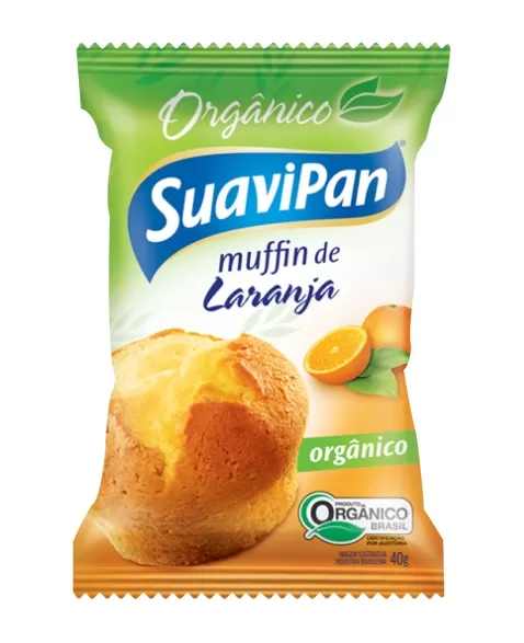 MUFFIN DE LARANJA ORGÂNICO 40G (48)