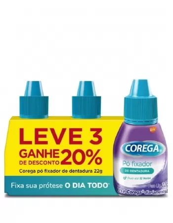 COREGA KIT PO 3 EM 1 SABOR MENTA 3X22GR (12)