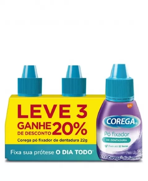 COREGA KIT PO 3 EM 1 SABOR MENTA 3X22GR (12)