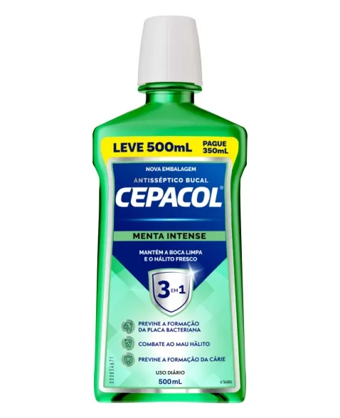 CEPACOL MENTA INTENSE C/ALCOOL L500P350ML (12)