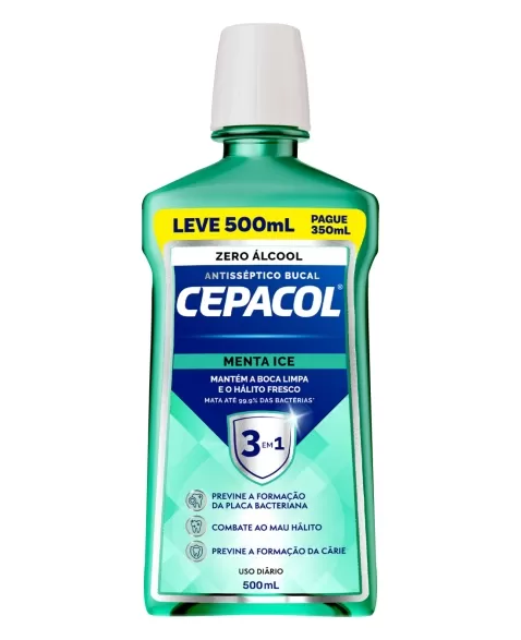 CEPACOL MENTA ICE S/ALCOOL L500P350ML (12)