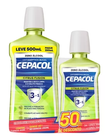 CEPACOL KIT CITRUS FUSION S/ALCOOL 750ML (6)