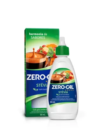 ZERO CAL LIQ STEVIA FR 80ML (12)