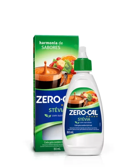 ZERO CAL LIQ STEVIA FR 80ML (12)