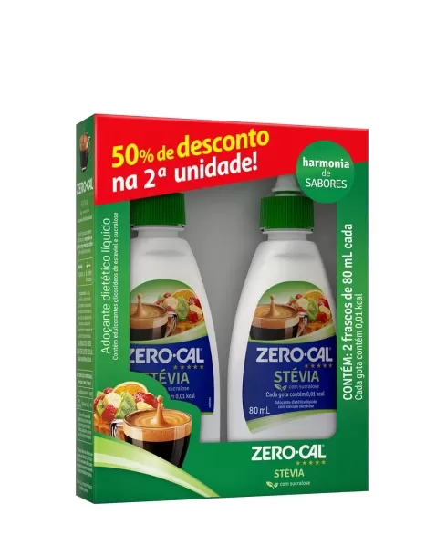 ZERO CAL KIT STEVIA LIQ L2 2X80ML (6)