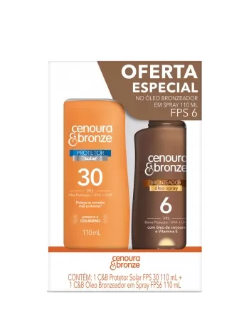 CENOURA & BRONZE KIT OL FPS6 110ML+ PROT FPS30 110ML (6)