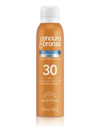 CENOURA & BRONZE PROT SOLAR AERO FPS30 NVE 200ML (12)