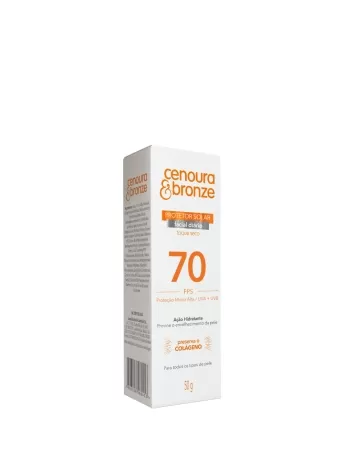 CENOURA & BRONZE PROTETOR SOLAR FACIAL FPS70 50g