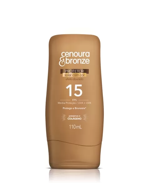 CENOURA & BRONZE PROT SOLAR COR FPS15 NVE 110ML (12)