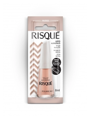 RISQUE ESMALTE CREMOSO PÓ DE ARROZ 8ml - BLISTER