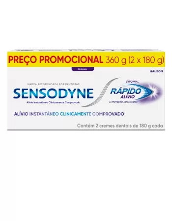 SENSODYNE RÁPIDO ALÍVIO 2X180G (20)