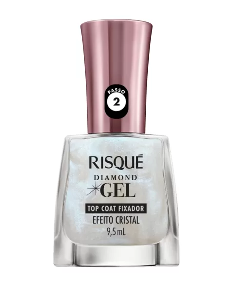 RISQUE CL DGEL TOP COAT EFEITO CRISTAL 9,5ML (144)