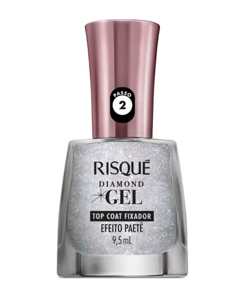 RISQUE CL DGEL TOP COAT EFEITO PAETE 9,5ML (144)