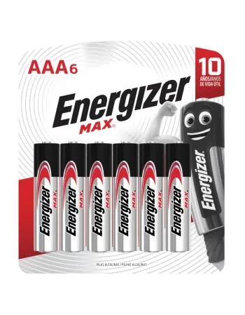 ENERGIZER PILHA ALC MAX AAA6 48 CART 6 (288)