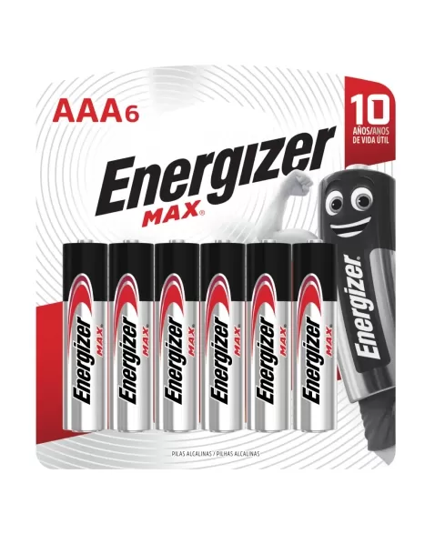 ENERGIZER PILHA ALC MAX AAA6 48 CART 6 (288)