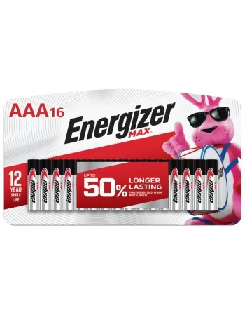 ENERGIZER PILHA ALC MAX AAA16 12 CART 16 (192)