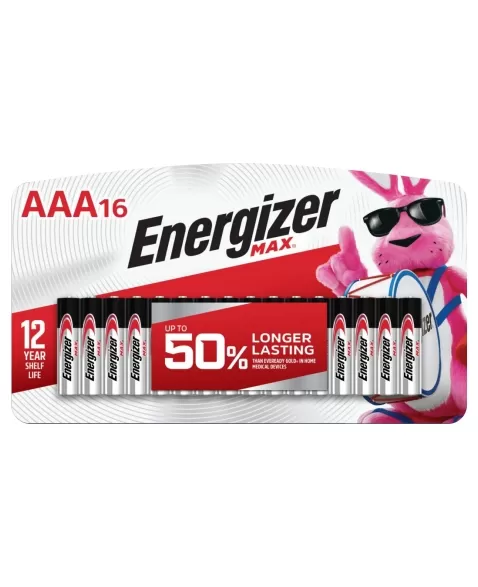 ENERGIZER PILHA ALC MAX AAA16 12 CART 16 (192)