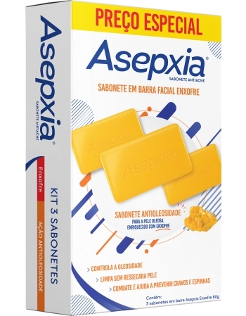 ASEPXIA ENXOFRE SABONETE BARRA KIT C/3 UN 80G (7)