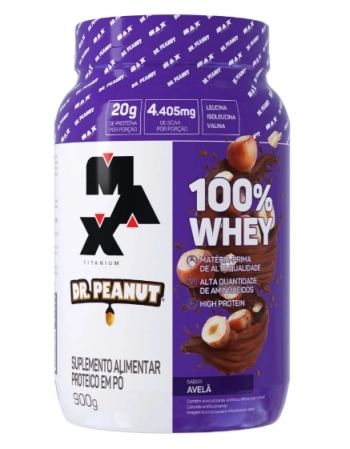 MAX T. 100% WHEY DR. PEANUT AVELÃ 900G (4)