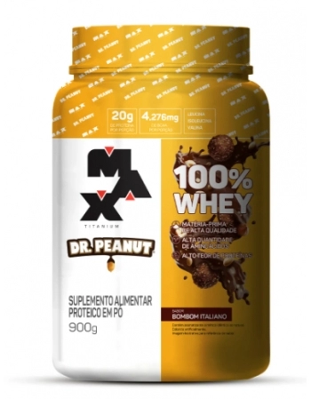 MAX T. 100% WHEY DR. PEANUT BOMBOM ITA 900G (4)