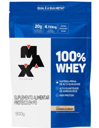 MAX T. 100% WHEY REFIL COOKIES/CREAM VF V01 900G (5)