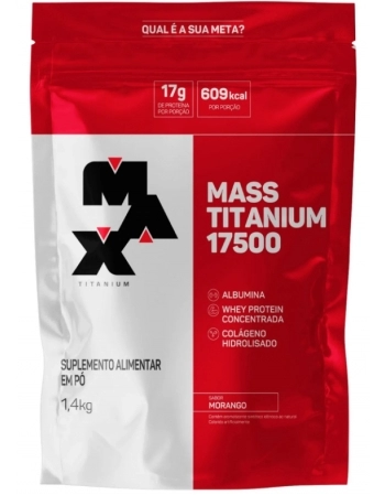 MAX T. MASS WHEY REFIL MORANGO 1/4KG (6)