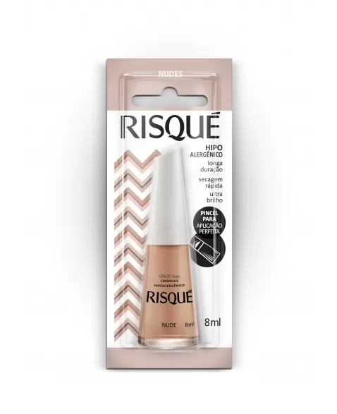 RISQUE ESMALTE CREMOSO NUDE 8ml - BLISTER