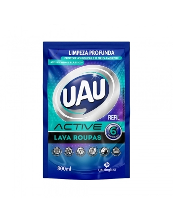 UAU LAVA ROUPAS LIQUIDO ACTIVE 800ML (18)