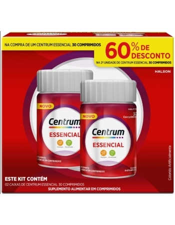 KIT CENTRUM ESSENCIAL PROMOPACK 2 FRAS C/30 COMP (24)