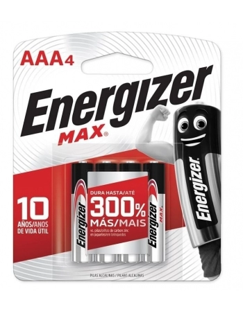 ENERGIZER PILHA ALC MAX AAA4 40 CART 4 (40)