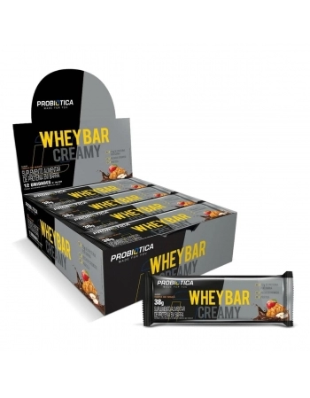 PROBI BARRA WHEY CREAMY TORTA DE MAÇÃ DP C/12 38G (60)