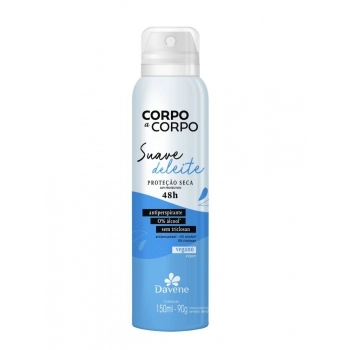 DESODORANTE ANTIPERSPIRANTE AEROSSOL CORPO A CORPO SUAVE 150ML (6)