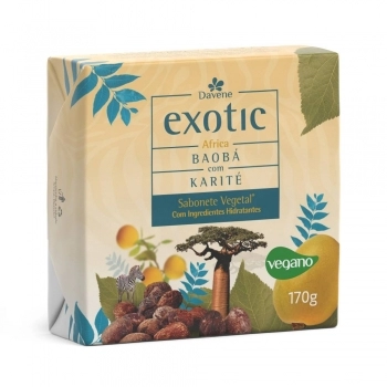 SABONETE VEGETAL EM BARRA HIDRATANTE EXOTIC ÁFRICA 170G (12)