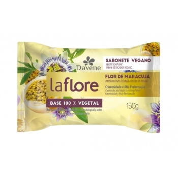 SABONETE EM BARRA VEGETAL LA FLORE FLOR DE MARACUJÁ 150G (36)