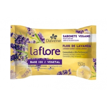 SABONETE EM BARRA VEGETAL LA FLORE LAVANDA 150G (36)