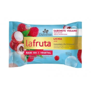 SABONETE EM BARRA VEGETAL LA FRUTA LICHIA 150G (36)