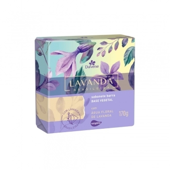 SABONETE VEGETAL EM BARRA LAVANDA BRASILEIRA 170G (12)