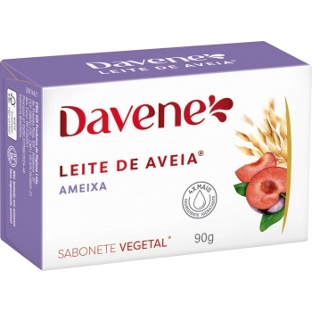 SABONETE VEGETAL EM BARRA LEITE DE AVEIA AMEIXA 90G (48)