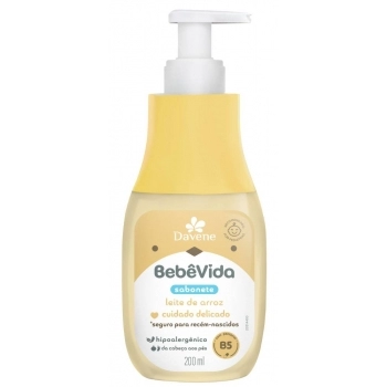 SABONETE LÍQUIDO BEBÊ VIDA LEITE DE ARROZ 200ML (12)