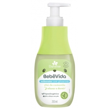 SABONETE LÍQUIDO BEBÊ VIDA CHÁ DE CAMOMILA 200ML (12)