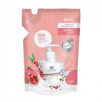 REFIL SABONETE LÍQUIDO CLÁSSICOS DA NATUREZA ANTIBAC ROMÃ 250ML (12)