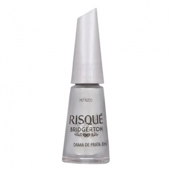 RISQUE CL BRIDGERTON MET DAMA DE PRATA 6X8ML (144)