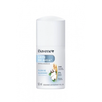 DAVENE DEO ROLL ON LEITE DE AVEIA FLOR DE ALGODAO 50ML (12)