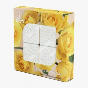 DAVENE KIT SABONETE VEG ROSAS AMARELAS C/4 40G (9)