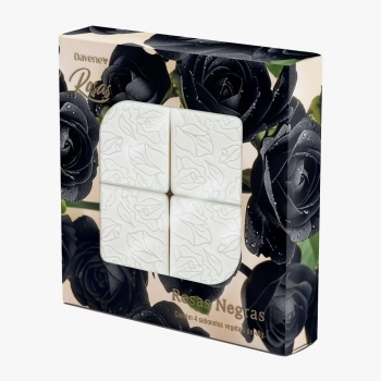 DAVENE KIT SABONETE VEG ROSAS NEGRAS C/4 40G (9)