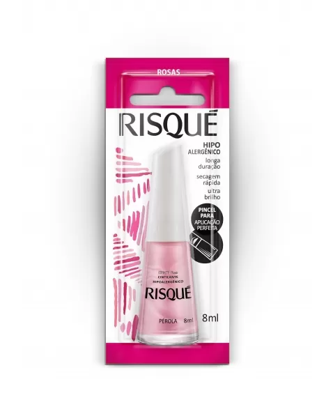 RISQUE ESMALTE CINTILANTE PÉROLA 8ml - BLISTER