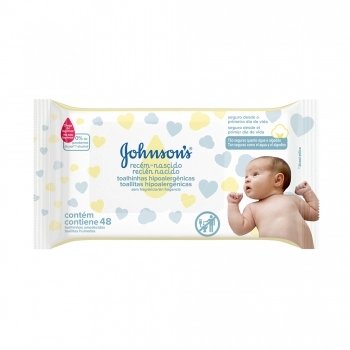 JOHNSON'S BABY LENÇOS UMED RN 48UN (24)